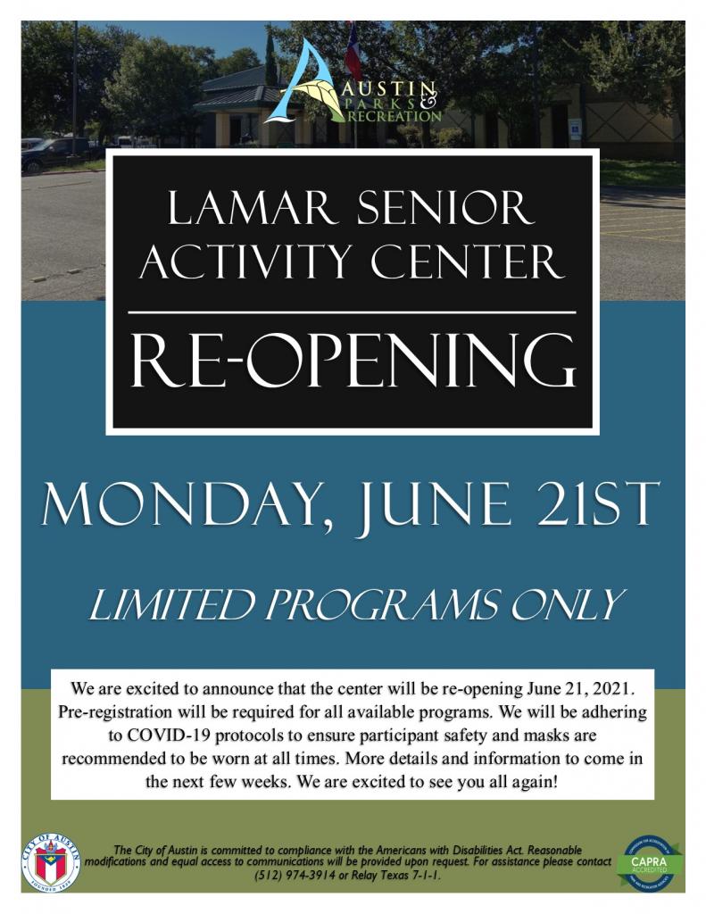 Senior Activity Center Lamar AustinTexas.gov